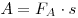 A = F_A  \cdot
s