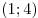 (1; 4)