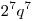 2^7 q^7