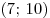 (7;\,10)