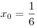 x_0 = \frac{1}{6}