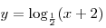 y = \log _{\frac{1}{2}} (x + 2)