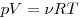 pV = \nu RT