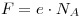F=e \cdot{} N_A 