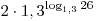 2 \cdot 1,3^{\log _{1,3} 26} 