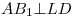 AB_1 \bot LD