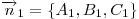 \overrightarrow n _1  = \{ A_1 ,B_1 ,C_1 \} 