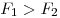 F_1 > F_2