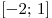 [- 2;\,1]