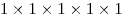 1 \times 1 \times 1 \times 1 \times 1 1 \times 1 \times 1 \times 1 \times 1