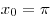 x_0  = \pi 