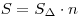 S = S_\Delta   \cdot n