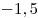 -1,5 -1,5