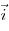\vec i