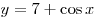 y = 7 + \cos x