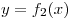 y = f_2 (x)