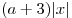 (a + 3)|x|