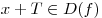 x + T \in D(f)