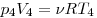 p_4 V_4 = \nu RT_4