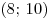 (8; \,10)