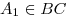 A_{1}  \in BC