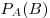 P_A (B)