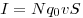  I = Nq_0 v S 