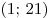 (1;\, 21)
