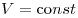 V = {\mathop{\rm
co}\nolimits} nst