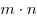 m \cdot n