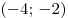 ( - 4;\, - 2)