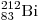 _{83}^{212} {\rm{Bi}}
