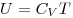 U = C_V T