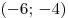 ( - 6;\, - 4)