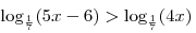 \log _{\frac{1}{7}} (5x - 6) > \log _{\frac{1}{7}}(4x)