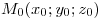 M_0 (x_0 ;y_0 ;z_0 )