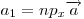 a_1  = np_x
\overrightarrow a