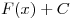 F(x) + C