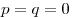 p = q
= 0