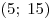 (5;\;15)