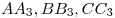 AA_{\rm{3}} ,{\rm{ }}BB_{\rm{3}} ,{\rm{ }}CC_{\rm{3}} 