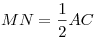 MN = \frac{1}{2}AC