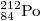 _{84}^{212} {\rm{Po}}