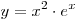 y = x^2 \cdot e^x 
