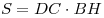 S_{{\rm{}}} = DC \cdot BH