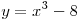 y = x^3 - 8