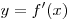 y = f'(x)