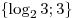 \left\{ {\log
_2 3;3} \right\}