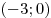 (-3; 0)