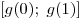 [g(0);\;g(1)]